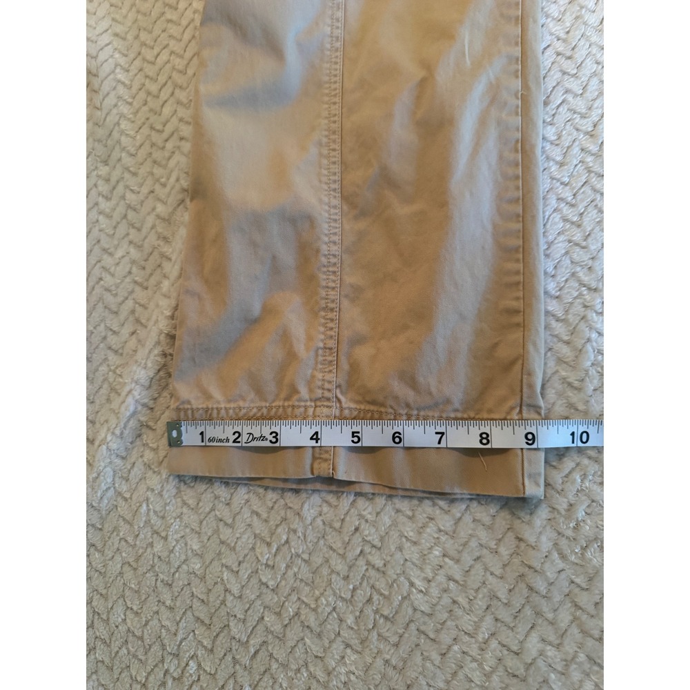 Abercrombie & Fitch Curve Love Cargo Pants Tan Khaki Wide Leg 29/8 Cotton - Picture 8 of 8